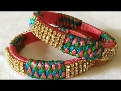 Make Stylish Partywear Bangles at Home - Step by Step Process || Jewellery Partywear Bangles