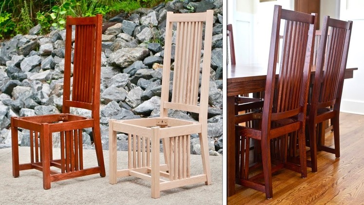 Mission Style Dining Chair | How To Build Part 1. Arts and Crafts Style Woodworking