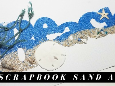 NO GLUE Scrapbook Sand Art Idea