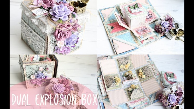 Romantic DUAL Explosion Box Love Themed Tutorial | How To Do | Instructions