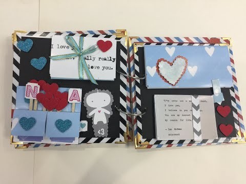 Scrapbook ideas - scrapbook for boyfriend, kids scrapbook