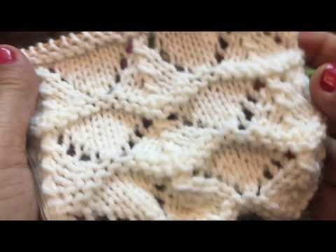 Shell Stitch in Lace Pattern - Lubi's Heavenly Knitting