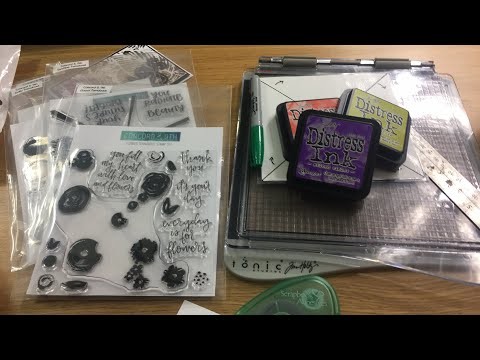 Stamping Tutorial: How to use concord & 9th turnabout stamps with the Tonic Tim Holtz Stamp platform