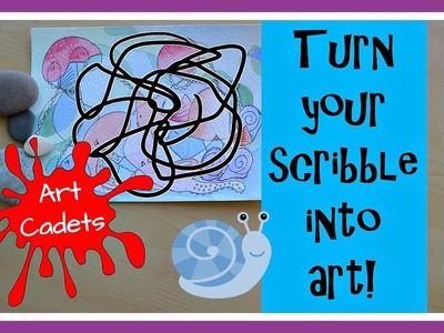 Tuesday Scribble challenge! How to turn scribbles into art!