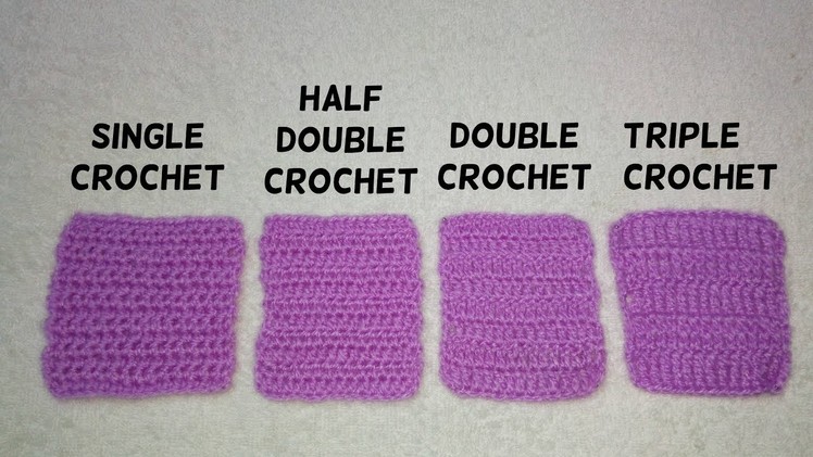 Basic stitches of crochet for beginners