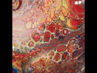 Cell Fun, How to manipulate the outcome colors, acrylic pour, flip cup, cells without torch