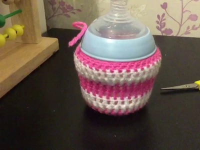 Crochet bottle cosy cover for Tommee Tippee small 5oz bottle handmade