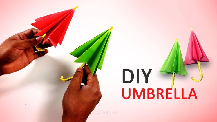 DIY Kids Rooms Decor | How to Make an Umbrella | paper umbrella -  Step by step.