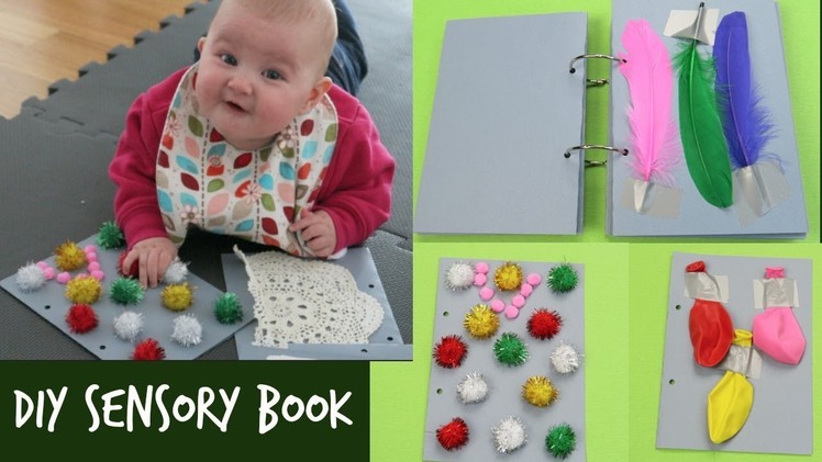 DIY SENSORY BOOK | HOW TO MAKE A SENSORY BOOK FOR BABIES