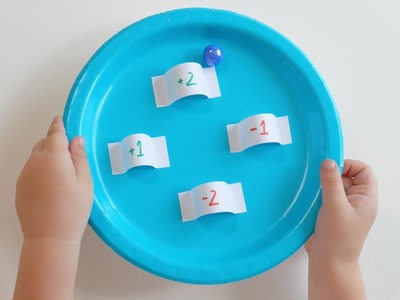 DIY Simple Number Game With Paper Plates
