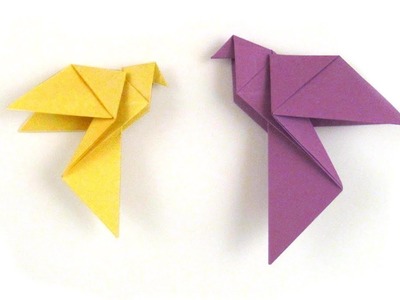 Easter Origami - Easy Origami Bird - How to make an easy origami dove