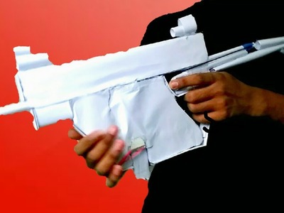 Homemade Kriss Vector paper gun that shoots paper bullets