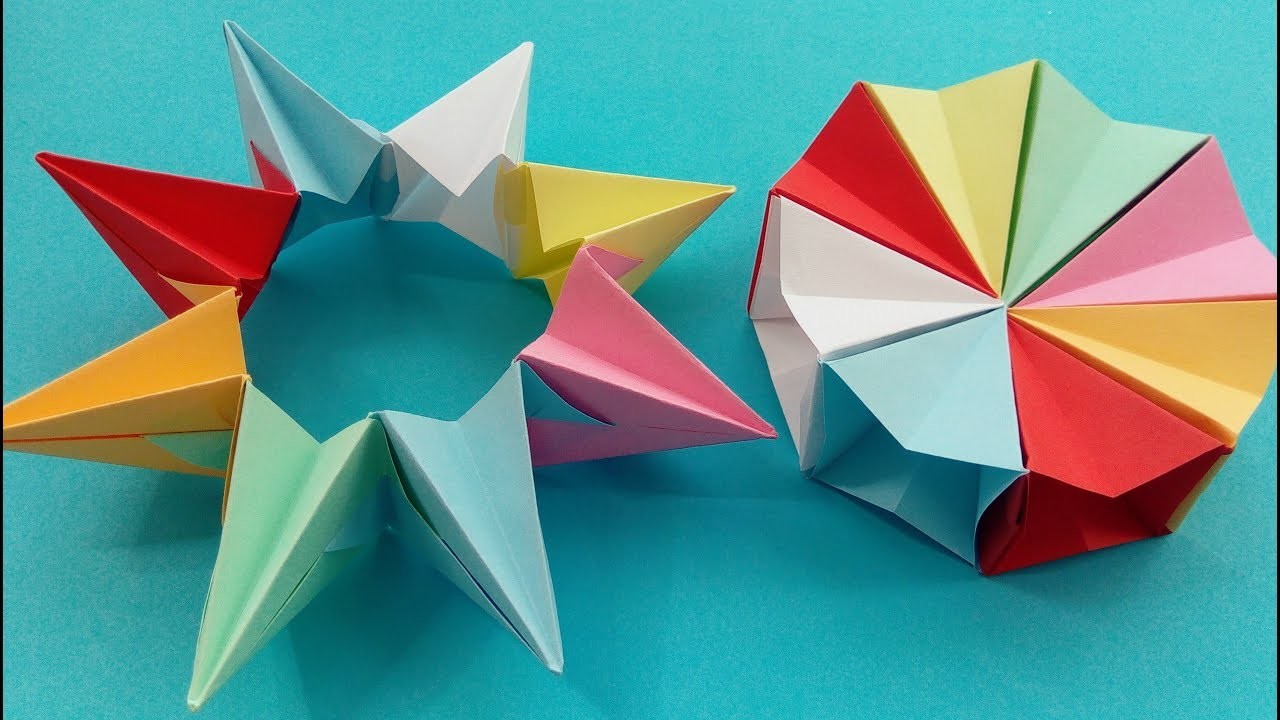 How can I make a magical origami wheel?