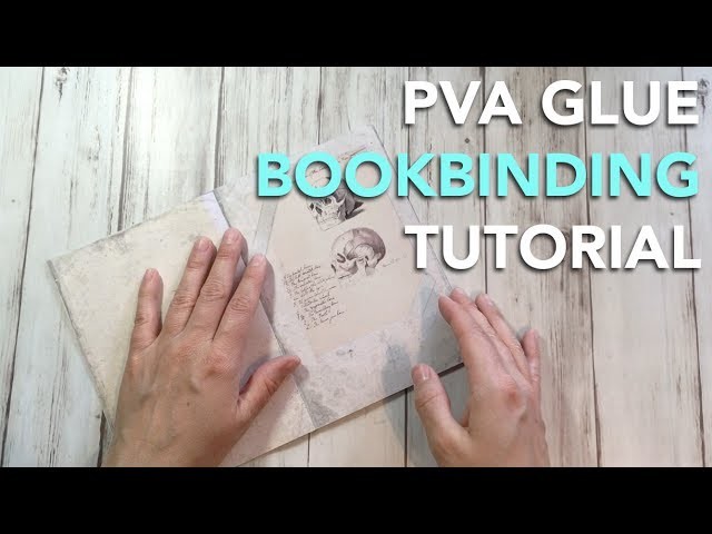 How to bind a book with pva glue tutorial
