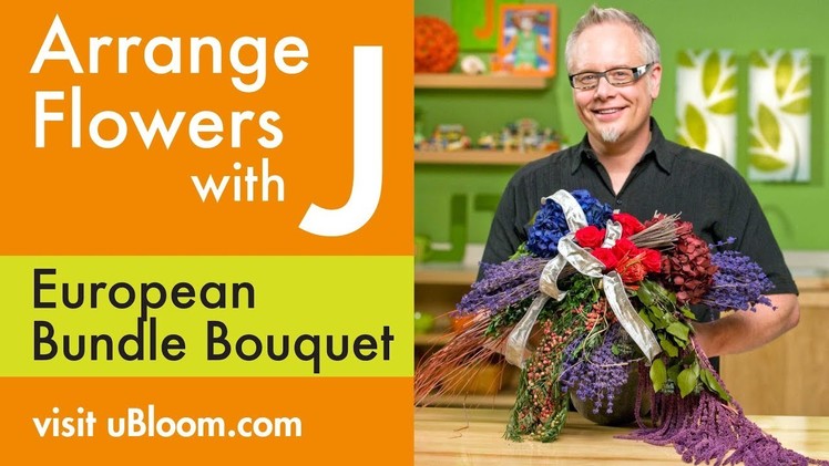 How to create a European Bundle Arrangement with Preserved Flowers!
