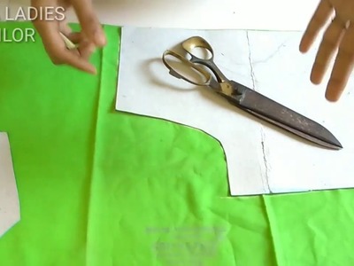 How to do fasion designer mega sleeve cutting on clothes of princes cut