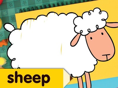 How to Draw A Sheep | Simple Drawing Lesson For Kids | Step By Step