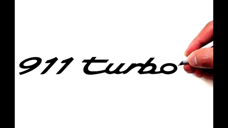 How to Draw the Porsche 911 turbo Logo