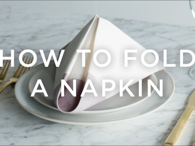 How to Fold a Napkin (Pyramid Style)