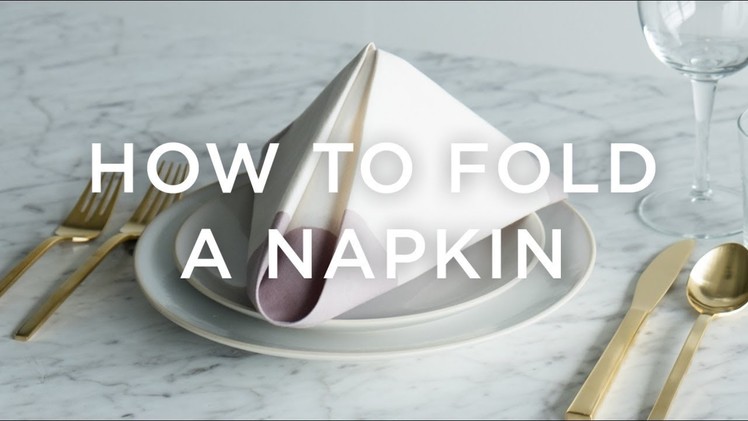 How to Fold a Napkin (Pyramid Style)