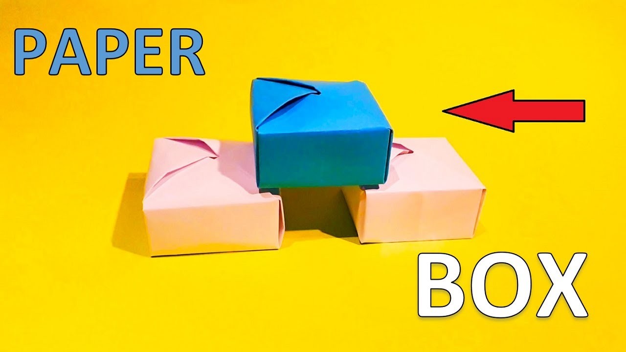 How to fold a paper box (No tape) Origami