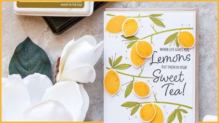 How To: Lemon Tree Branch PATTERN CARD with Yana