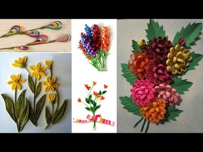 How To Make a Beautiful Paper Quilling  Bouquet.️Paper Quilling Art-Tutoreals.