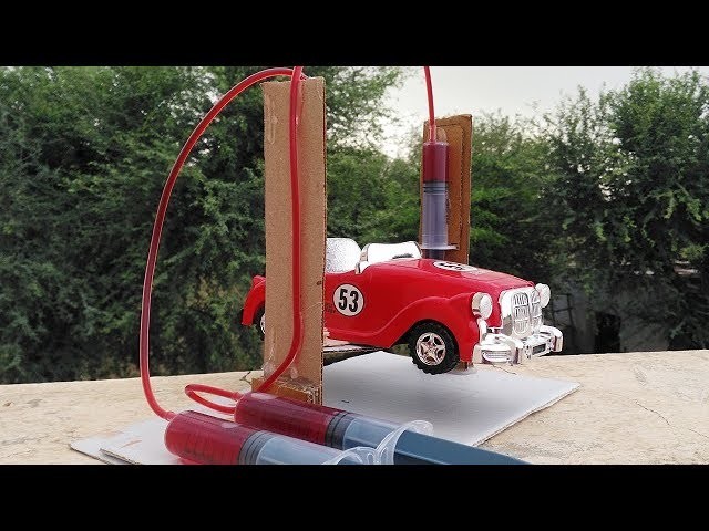 How To Make a Car Service lift | Hydraulic Lift Project | Hydraulic Car Lift | Using Cardboard