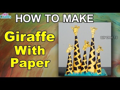 How to make a Giraffe with Paper in 5 minutes || Giraffe Paper craft  || DIF Crafts