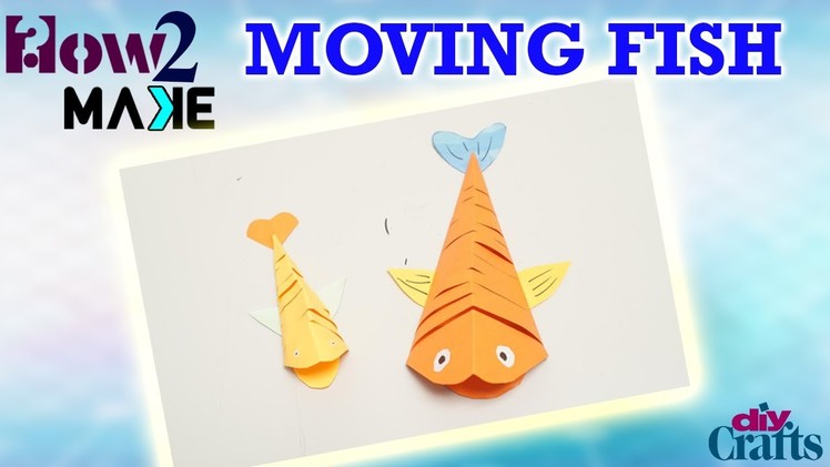 How to make a moving fish with waste paper at home