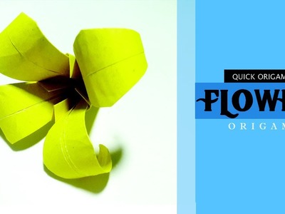 How to Make a Paper Lily Flower for Kids–Origami Lily Flower Instructions–Easy Origami Lily Flowers