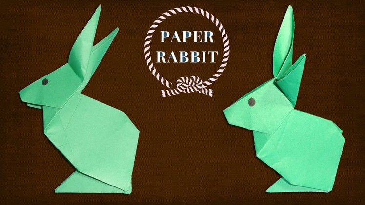 How To Make a Paper Rabbit (Bunny) - Easy Origami Animal Making.
