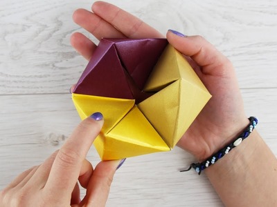 How to make Amazing Paper Toy without Glue | DIY Origami Hexaflexagon
