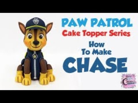 How To Make CHASE - PAW PATROL Cake Topper Series