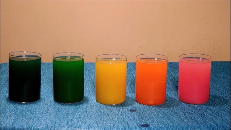 How to Make Color Candles at Home(inside glass containers)
