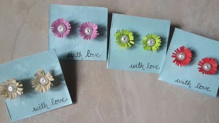 How to make easy flower earrings