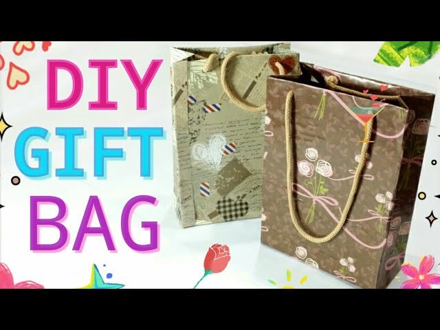HOW TO MAKE GIFT BAGS .RECYCYLE OLD CEREAL BOXES INTO GIFT BAGS????️