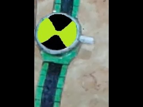 How to make (glowing ben 10 paper alien force watch) part(2)