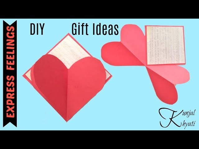 How to Make - Greeting Card Valentine's Day Heart | Step by Step DIY | Simple and easy Birthday card