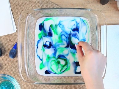 How to Make Marbled Paper With Milk | GH