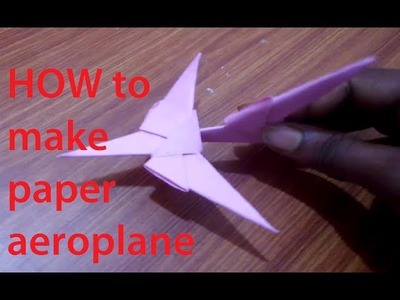 How to make paper aeroplane