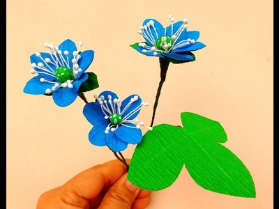 How to make Paper Flower Hepatica ( flower # 180)