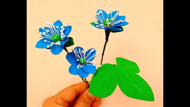 How to make Paper Flower Hepatica ( flower # 180)