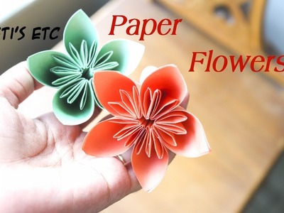 How To Make Paper Handicraft Flower Instantly (Eti's etc)