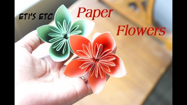How To Make Paper Handicraft Flower Instantly (Eti's etc)