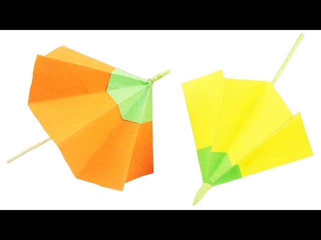 How To Make Paper Umbrella - Easy DIY Umbrella - TCraft
