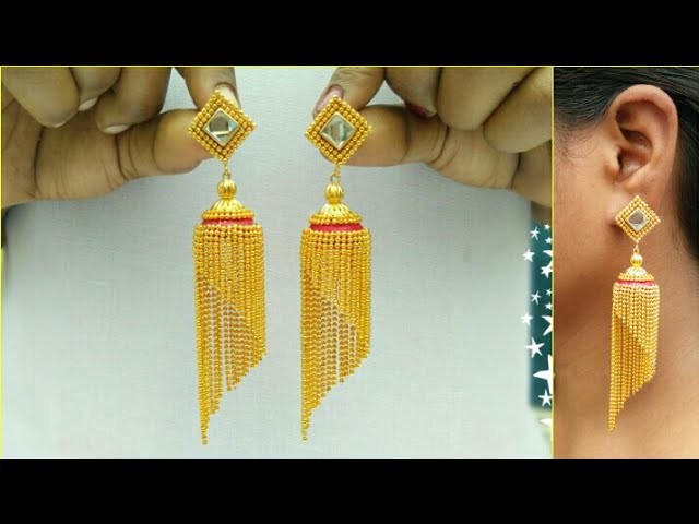 How To Make Silk Thread Earrings | Jewellery Making | DIY | +earring(earring) | diaries | pattern