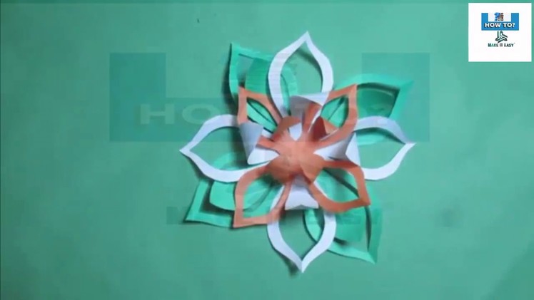 How to || make || simple || & easy || paper cutting flowers || step by step || designs || DIY ||
