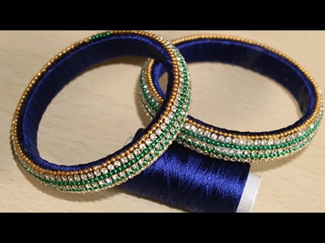 How to Make Trendy Bangles with Stone Gold Chain || Step by Step Tutorial 2017 || Jewellery Bangles