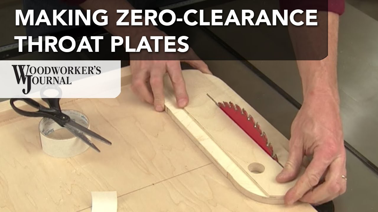 How to Make Zero Clearance Throat Plates